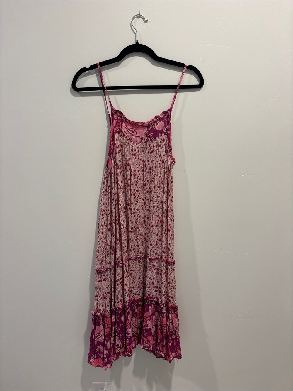 Free People Pink Winona midi dress